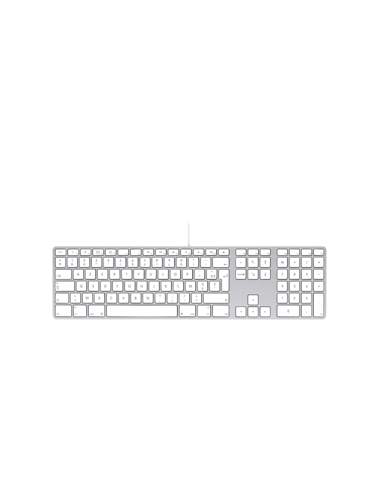 Clavier Apple AZERTY avec pavé numérique pour Mac