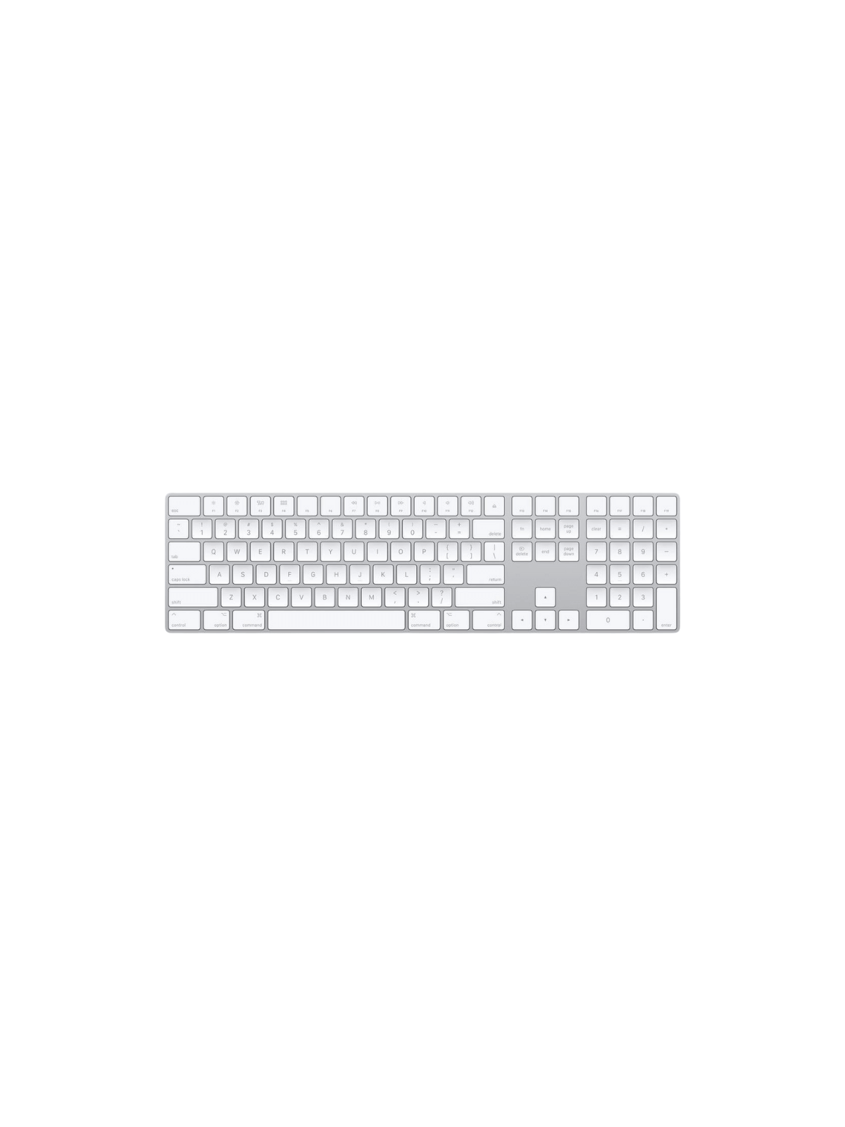 Magic Keyboard Apple sans fil avec pavé numérique QWERTY