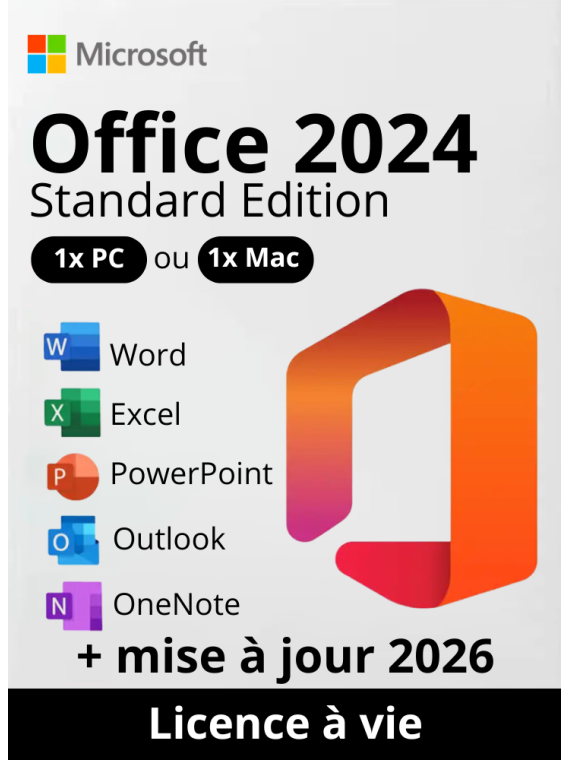 Pack Office 2024 Professionnel Plus - Licence à Vie, Efficacité & Innovation