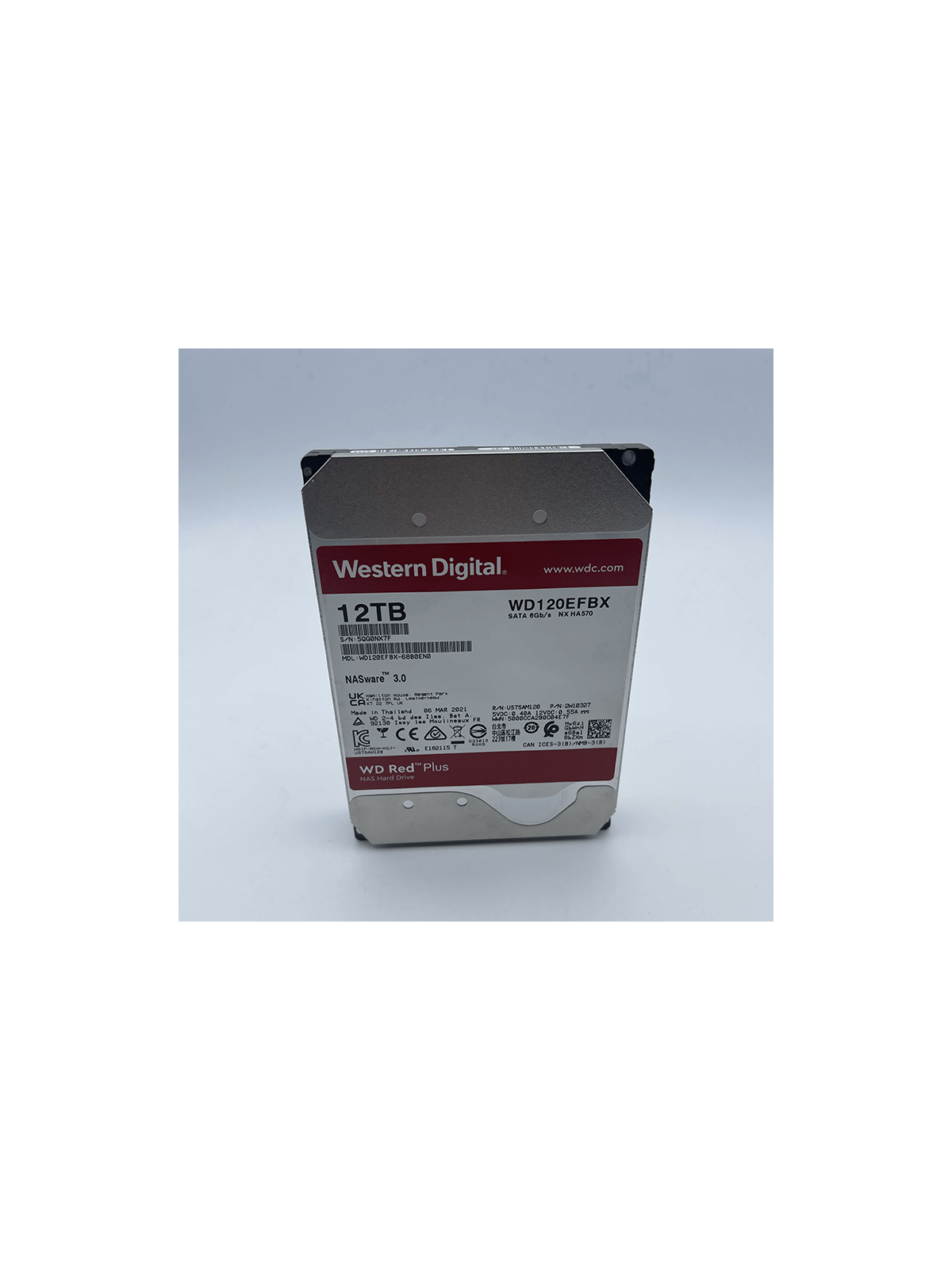 Disque Dur Interne 12To WD Red Plus pour NAS et PC