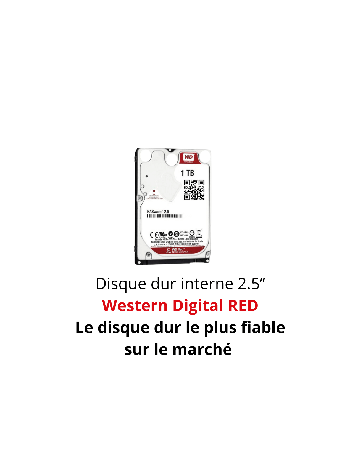 Disque Dur Externe WD Red 1To Ultra Mince