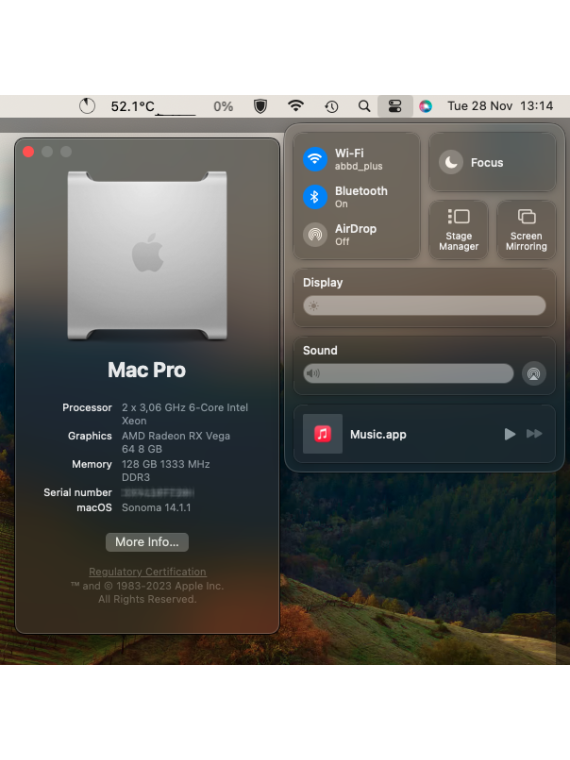 Mac Pro 5.1 - Double Xeon puissant, 128Go RAM, 4To SSD