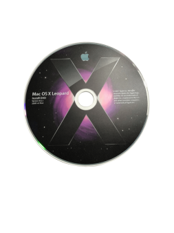 DVD Mac OS X Leopard v10.5 pour Mac vintage