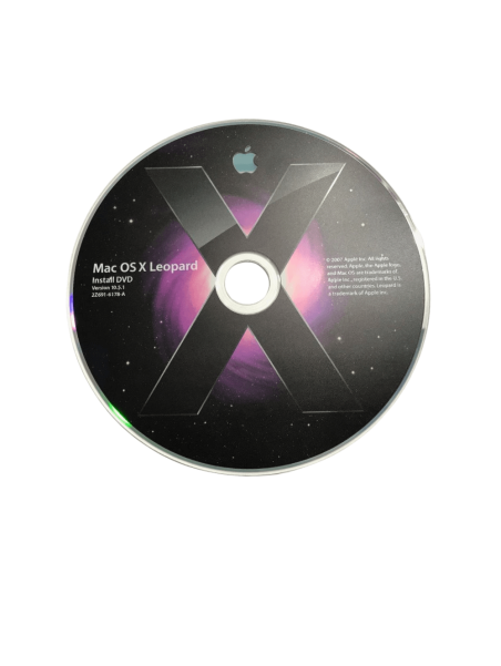 DVD Mac OS X Leopard v10.5 pour Mac vintage