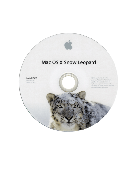 DVD installable pour Mac OS X Snow Leopard v10.6