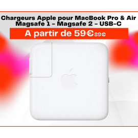 Chargeurs Apple MacBook - MagSafe & USB-C
