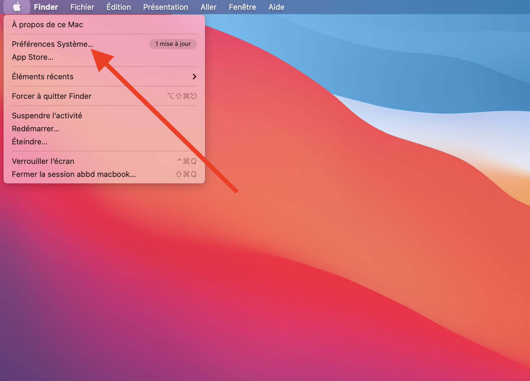 Étape : Réglages/Préférences - Time Machine